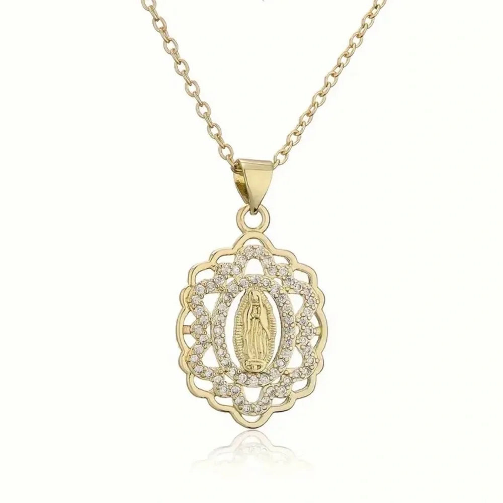Virgin Mary Pendant Necklace - Picture 5 of 6